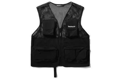 Timberland Vests Men's Black V Neck Thin Other