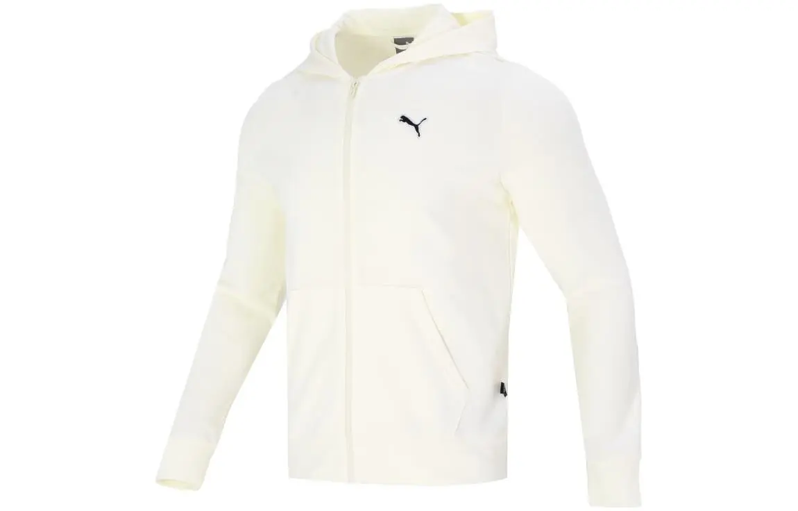 PUMA Jackets Men's White Hooded Moderate Other