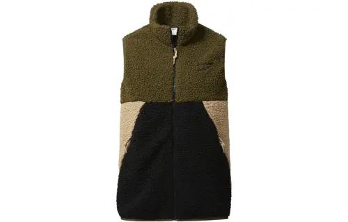 Reebok Vests Unisex Green Black Stand Collar Moderate Other