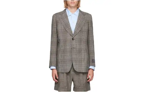 GUCCI Business Suit Coat Men's Heather Gray