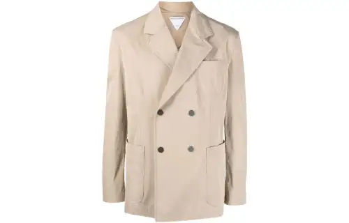 Bottega Veneta Double Breasted Long Sleeved Jacket