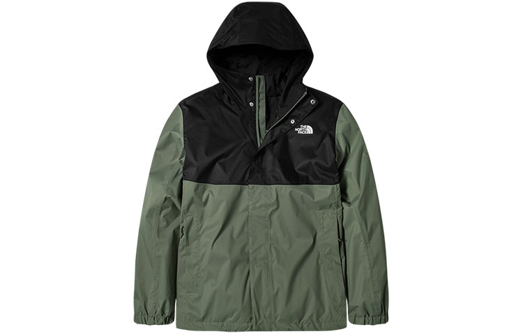 Мужская куртка The North Face (черно-зеленая)