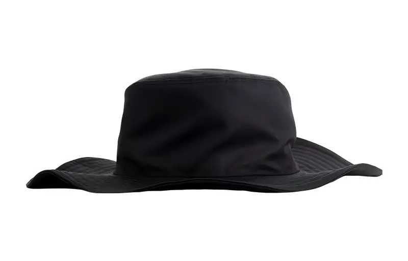 PRADA Logo Plaque Fedora Hat