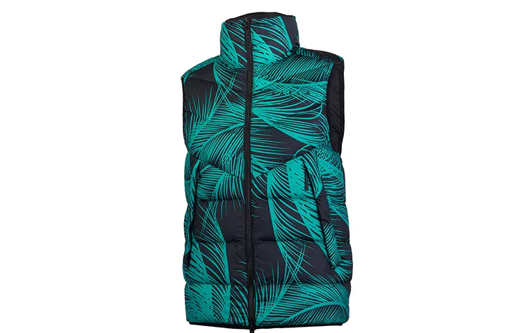 Nike Down Vests Men's Green Camouflage Stand Collar Moderate Other