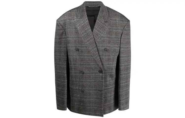 Balenciaga Checked Single-Breasted Blazer