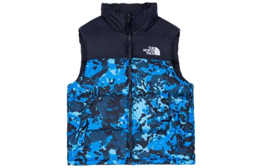 THE NORTH FACE 1996 Collection Down Vests Men's Blue Stand Collar Thickened Other