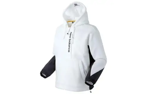 New Balance Jackets Men's White Hooded Moderate Other