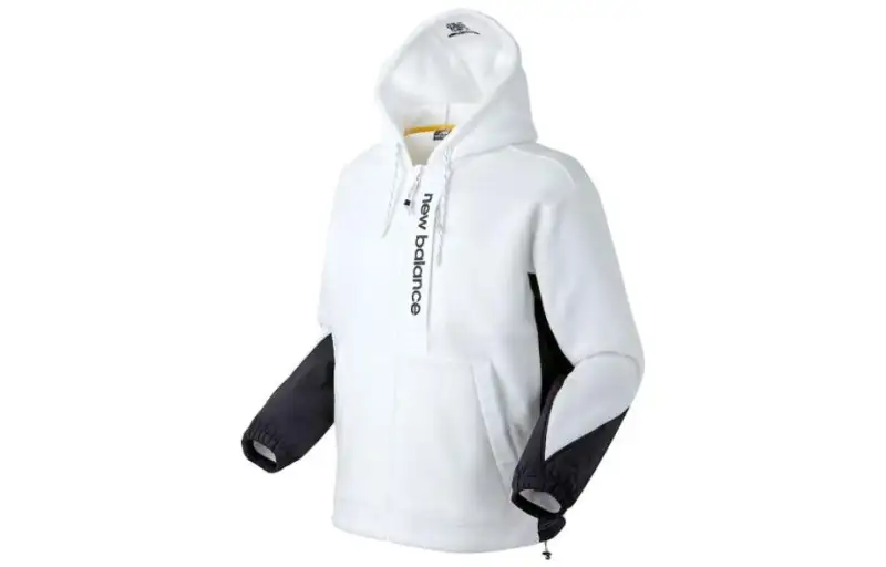 New Balance Jackets Men's White Hooded Moderate Other