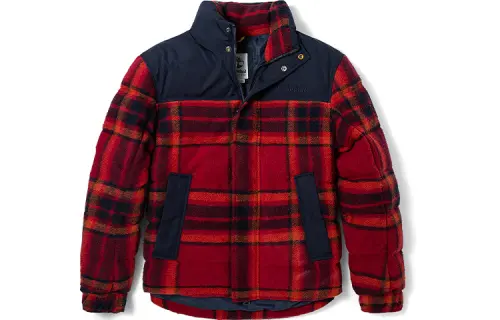 Timberland Colorblock Stand Collar Thickened Down Jacket Men's