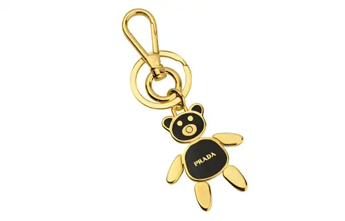 PRADA Keychains Unisex Gold/Black