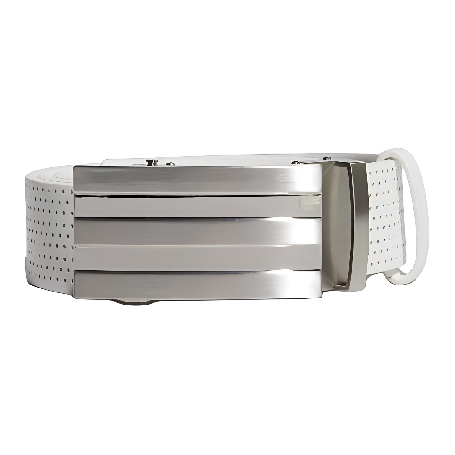 Adidas Leather Belts Men's White Width 3.8CM