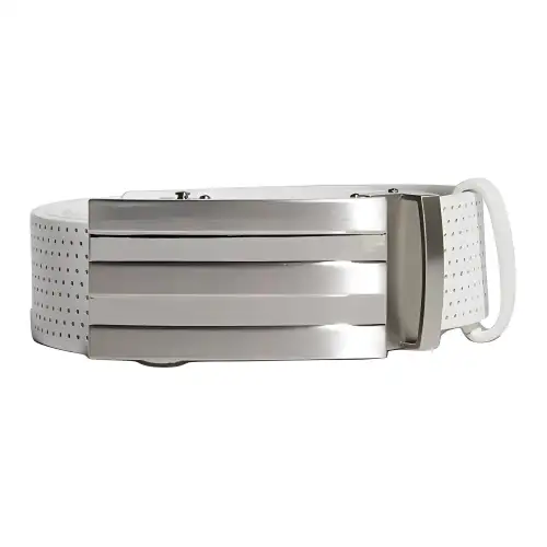 Adidas Leather Belts Men's White Width 3.8CM