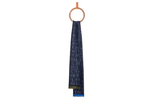 LOEWE Knit Scarves Women's Blue