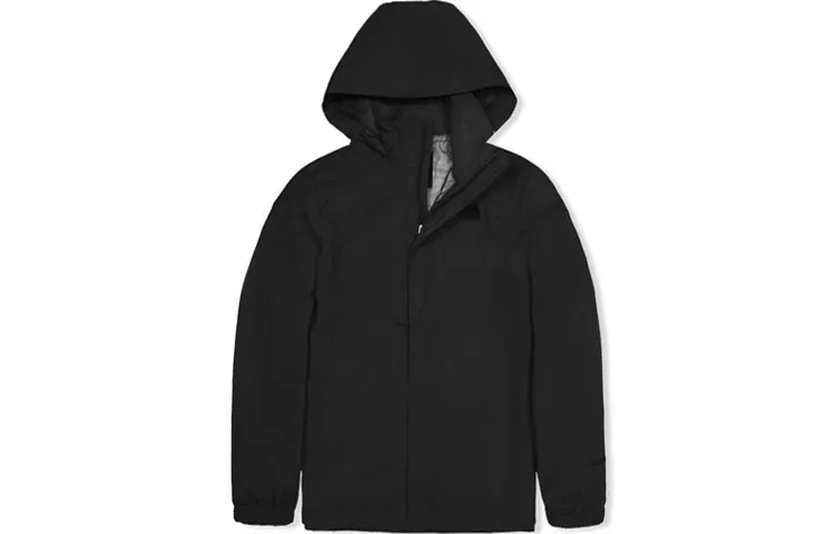 THE NORTH FACE THE NORTH FACE Apparel Collection Windbreaker Jackets Men's Black Hooded Moderate