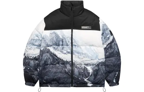 HARSH AND CRUEL Down Jacket Unisex Black