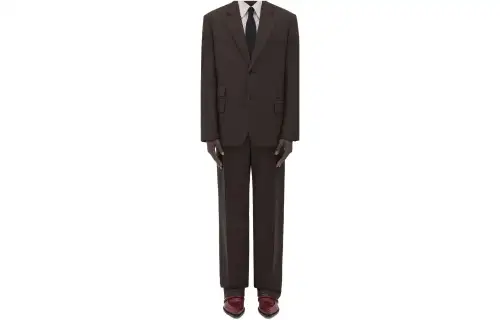 Bottega Veneta Business Suit Coat Men's Dark Brown