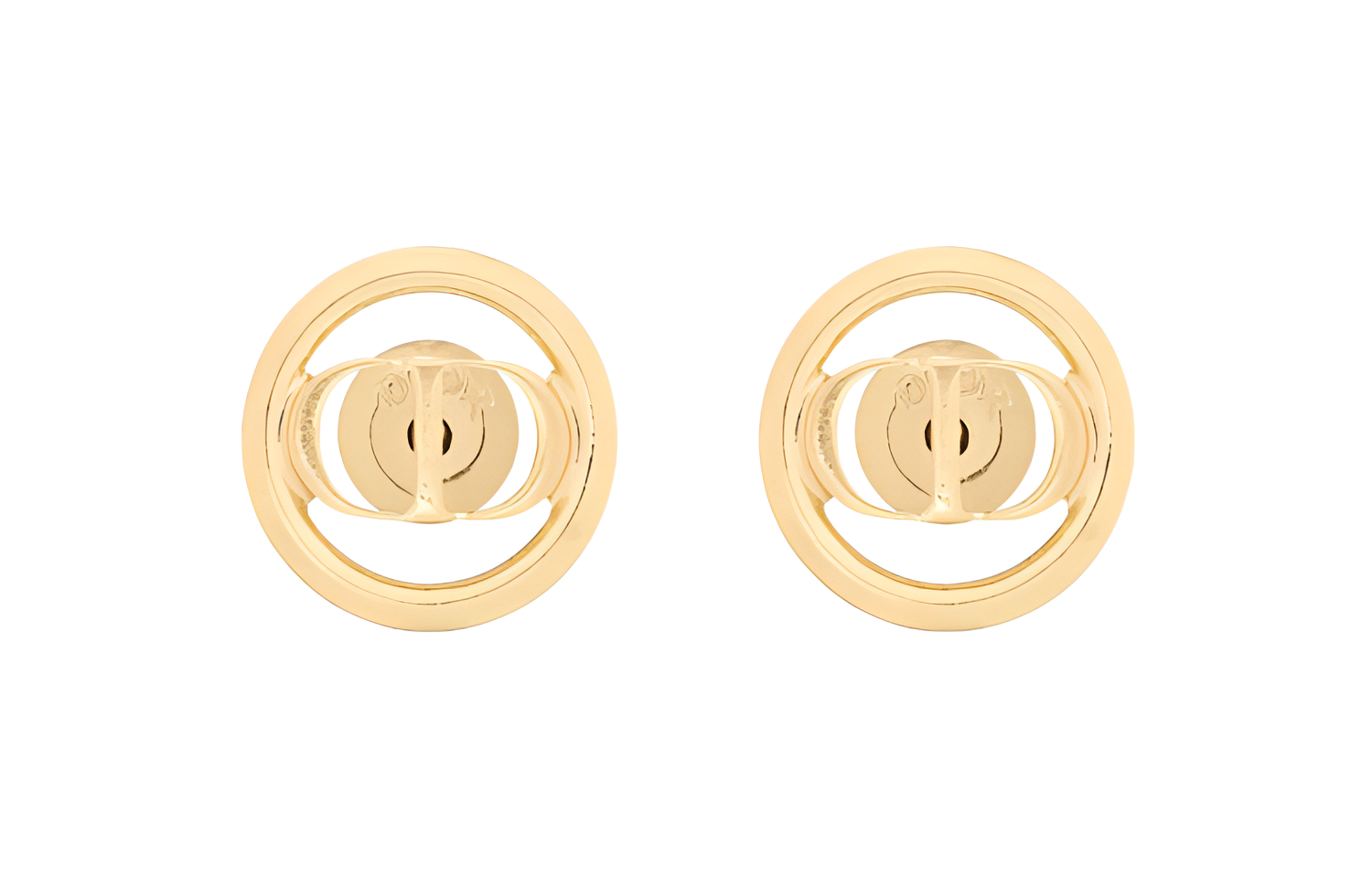 DIOR Design golden earrings, with your logo imprint