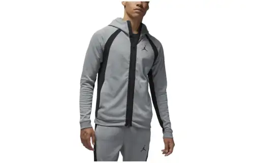 Jordan Jackets Men's Gray Hooded Moderate Other
