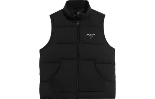 LiNing Wade Series Solid Color Stand Collar Goose Down Vest Men's Black