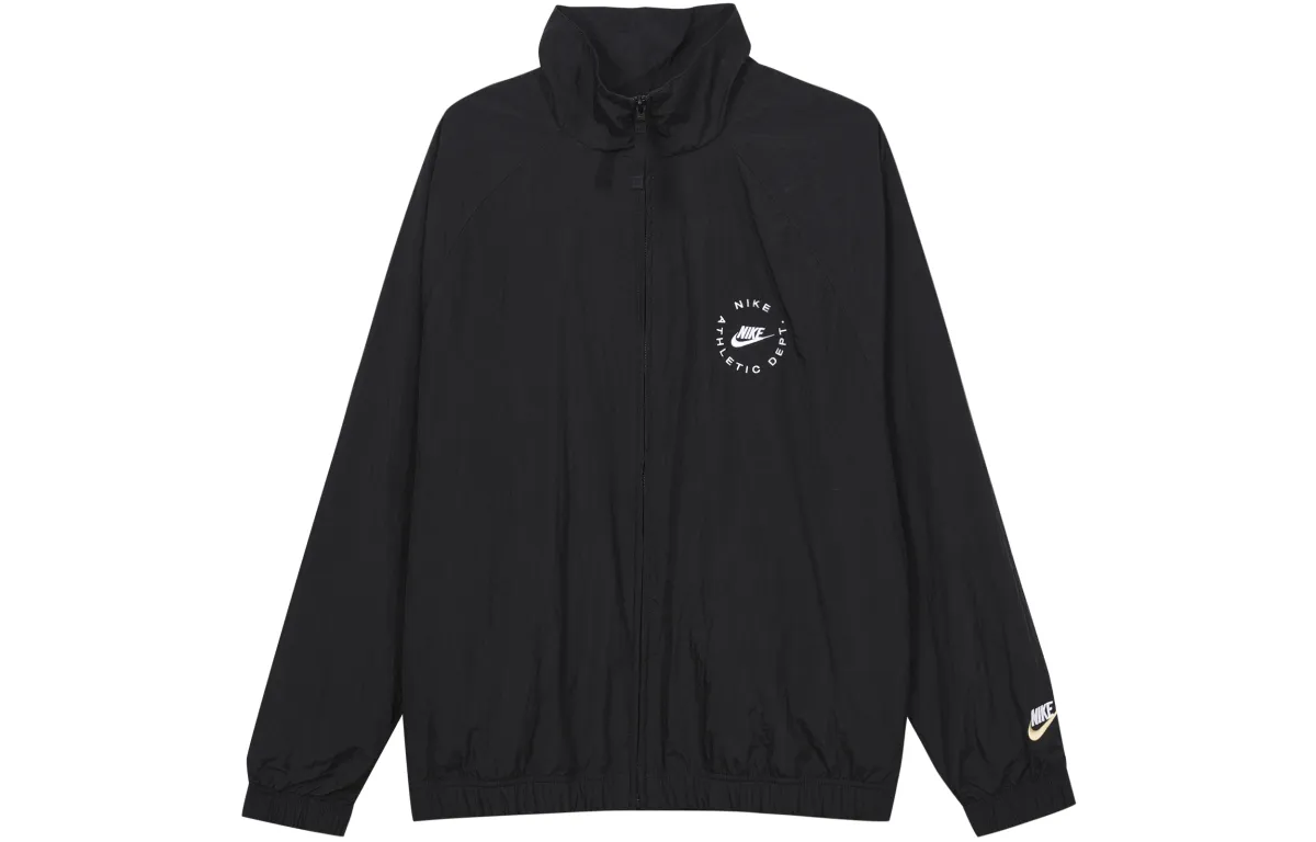 Nike Jackets Men's Black Stand Collar Moderate Other