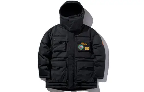 Li Ning X Disney Down Jackets Men's Black Hooded Moderate Other