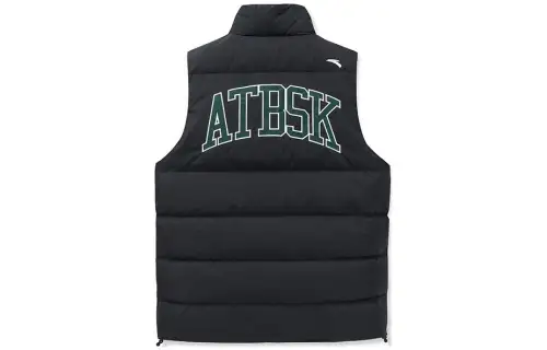 ANTA Vests Men's Black Stand Collar Moderate Other