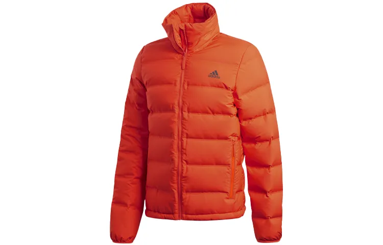 Adidas Down Jackets Men's Orange Stand Collar Moderate Other