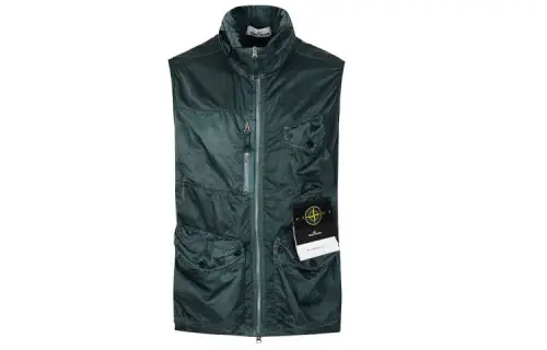 STONE ISLAND FW21 Vest Unisex Green