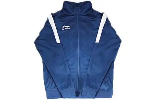 Li Ning Jackets Unisex Navy Blue Stand Collar Moderate Other