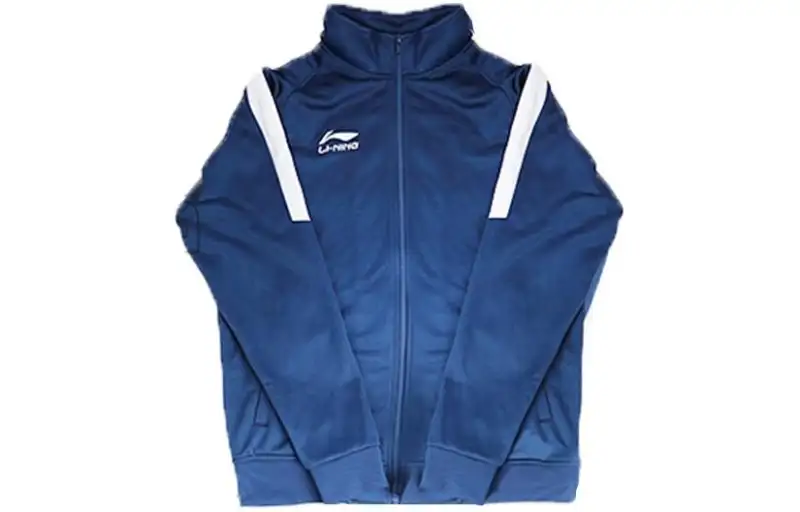 Li Ning Jackets Unisex Navy Blue Stand Collar Moderate Other