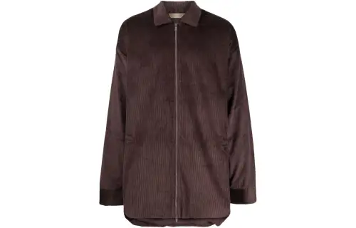 Fear Of God Essentials corduroy zip-up shirt jacket
