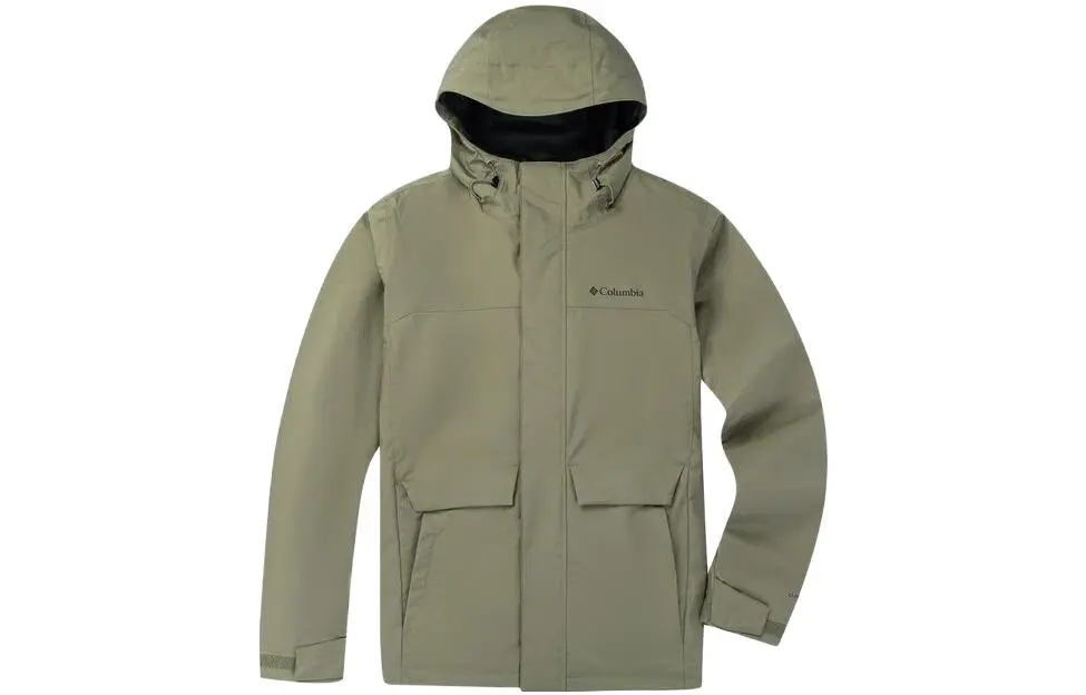 Columbia Waterproof And Warm Windbreaker Jacket Unisex Army Green