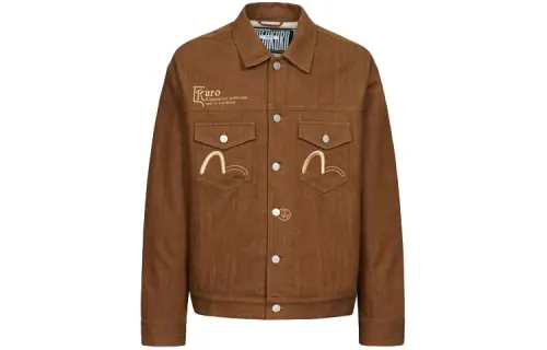 EVISU Denim Jacket Men's Coffee