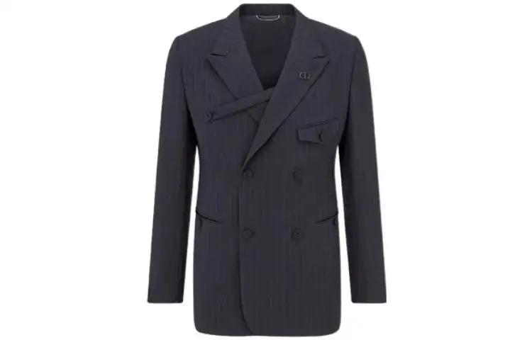 DIOR FW22 Business Suit Coat Men's Blue