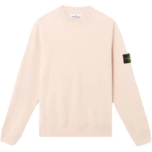 STONE ISLAND Logo-Patch Crewneck Jumper