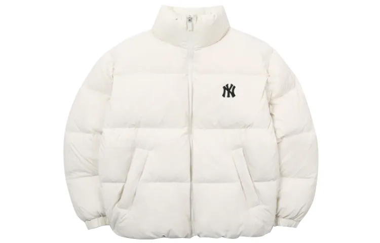 MLB Down Jacket Winter, Short Unisex Ecru
