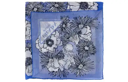Prada floral-print cotton scarf