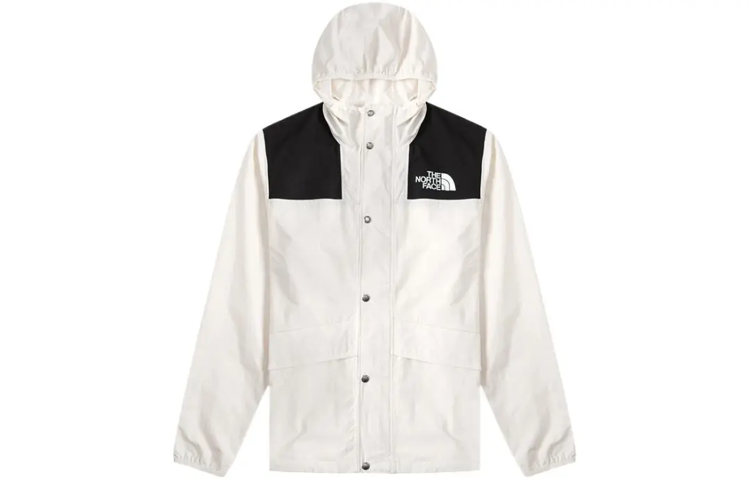 THE NORTH FACE Urban Exploration Windbreaker Jackets Men's White Hooded Moderate