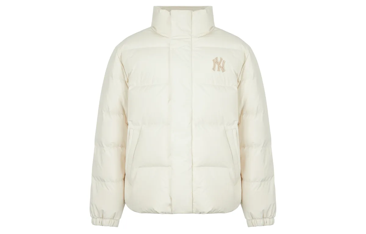 MLB Down Jacket Short Unisex Milk White