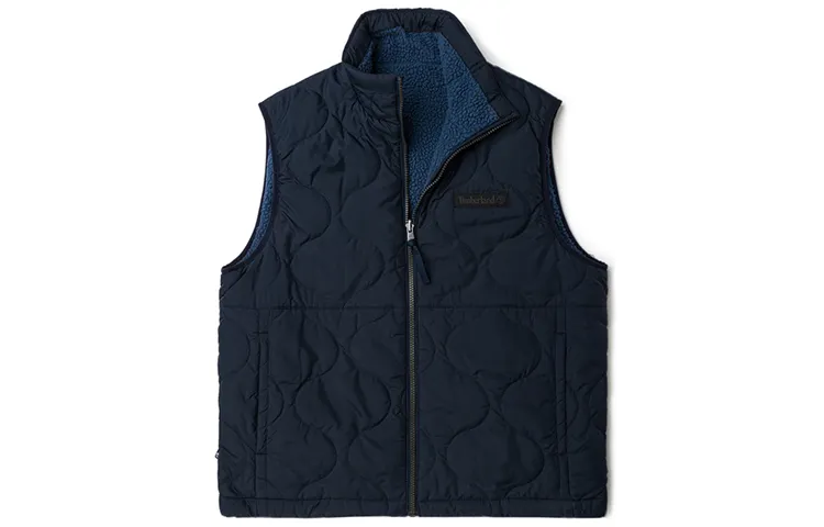 Timberland Vests Men's Dark Sapphire Stand Collar Moderate Other