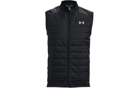 Under Armour Vests Men's Black Stand Collar Thickened And Fleece-Lined Other