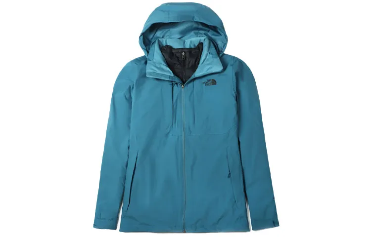 THE NORTH FACE Windbreaker Jackets Men's Blue Hooded Moderate Straight Fit