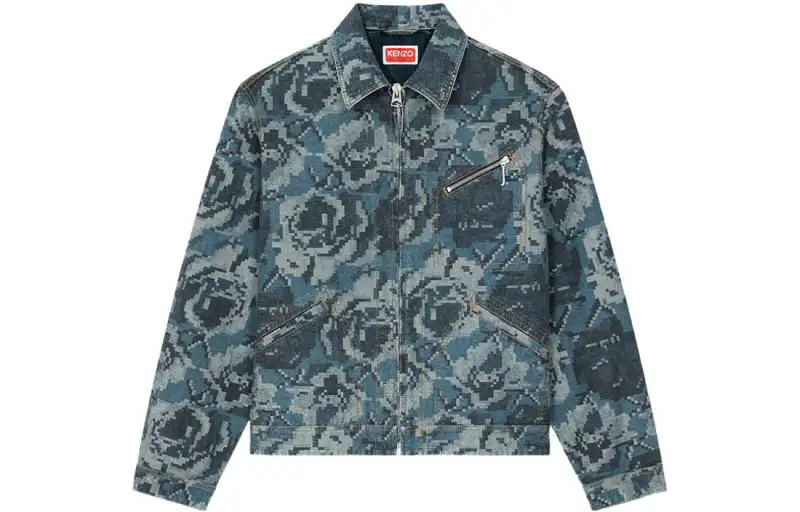 KENZO Pixels SS23 Denim Jacket Men's Jasper
