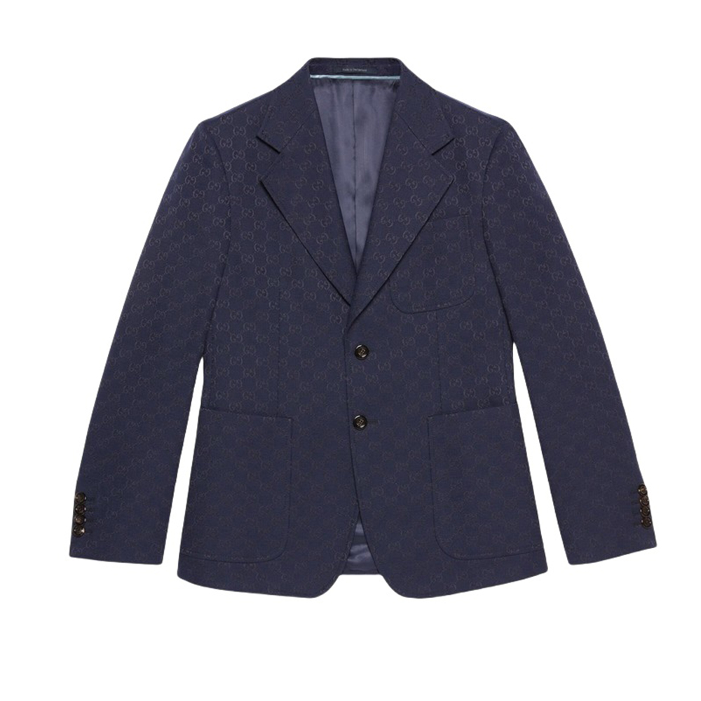 GUCCI Ophidia Gg Jacquard Long-Sleeved Blazer