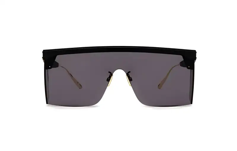 DIOR Irregular Shape Sunglasses Unisex Black
