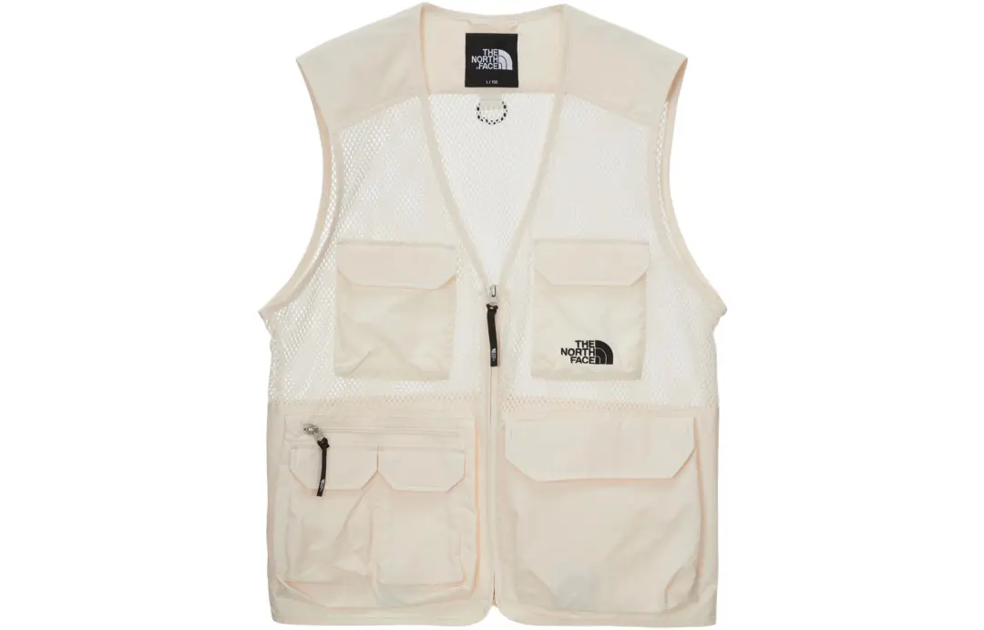 THE NORTH FACE Vests Men's Cream V Neck Moderate Other