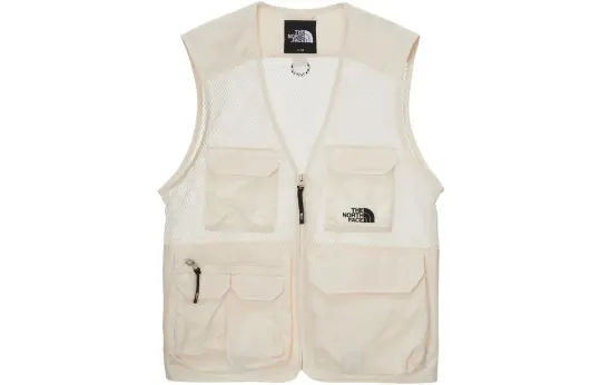 THE NORTH FACE Vests Men's Cream V Neck Moderate Other