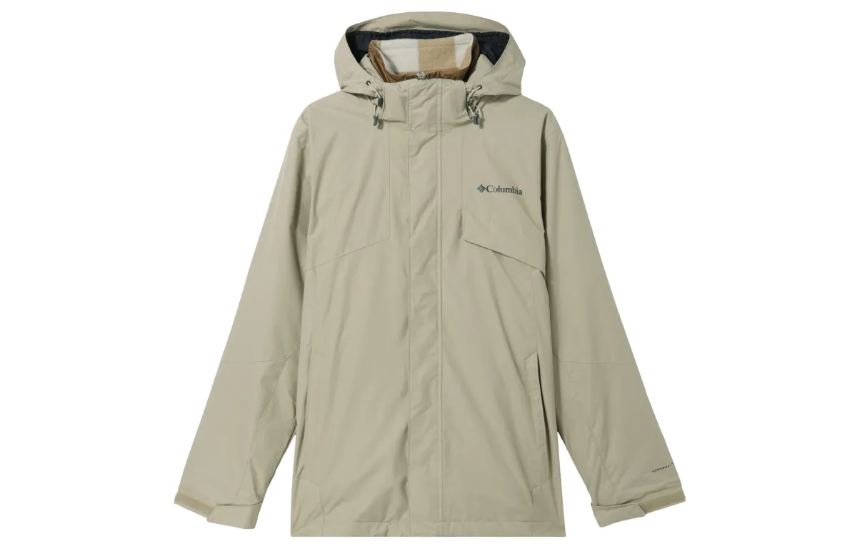 Columbia Waterproof Windbreaker Jacket Unisex Ecru