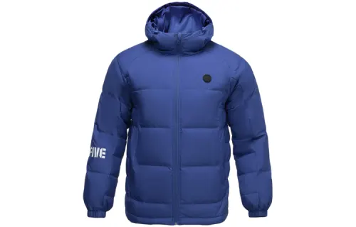 Li Ning Down Jackets Men's Blue Hooded Moderate Other