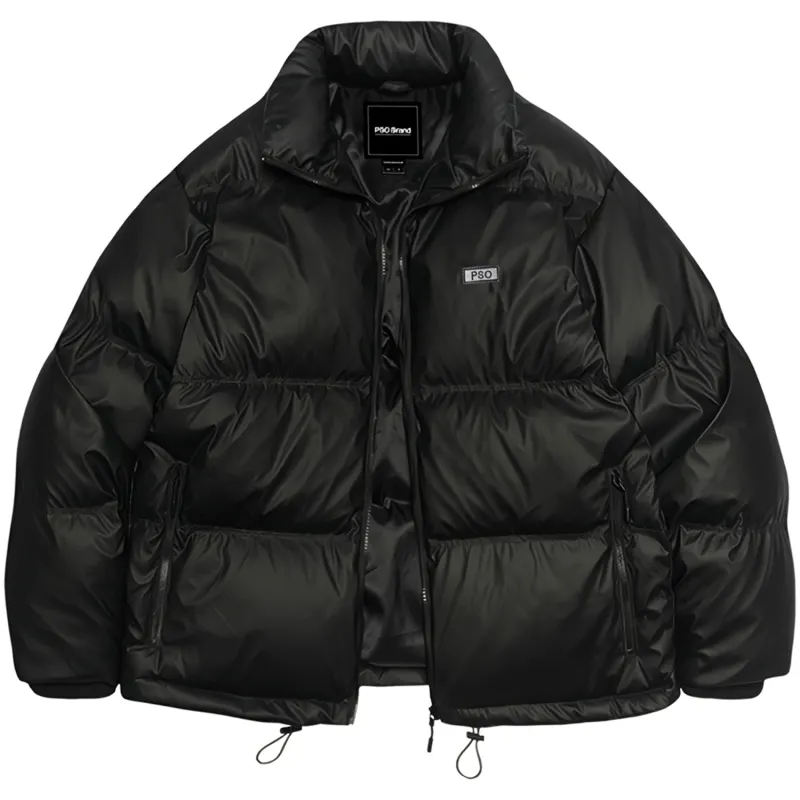 PSO Brand Down Jacket Winter Unisex Black
